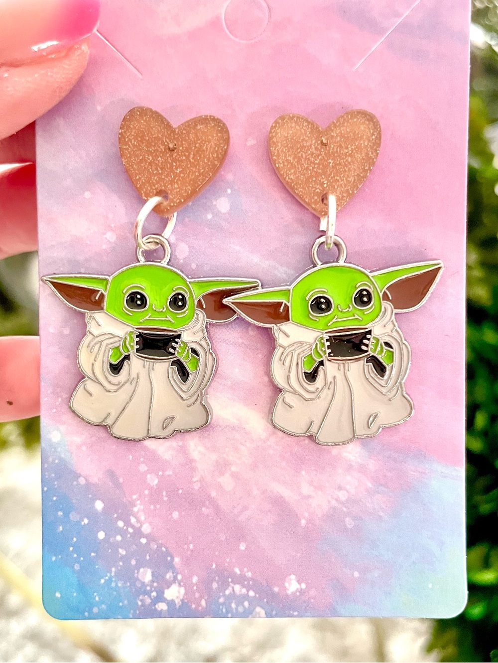 The Child Baby Yoda Inspired Earrings